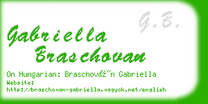 gabriella braschovan business card